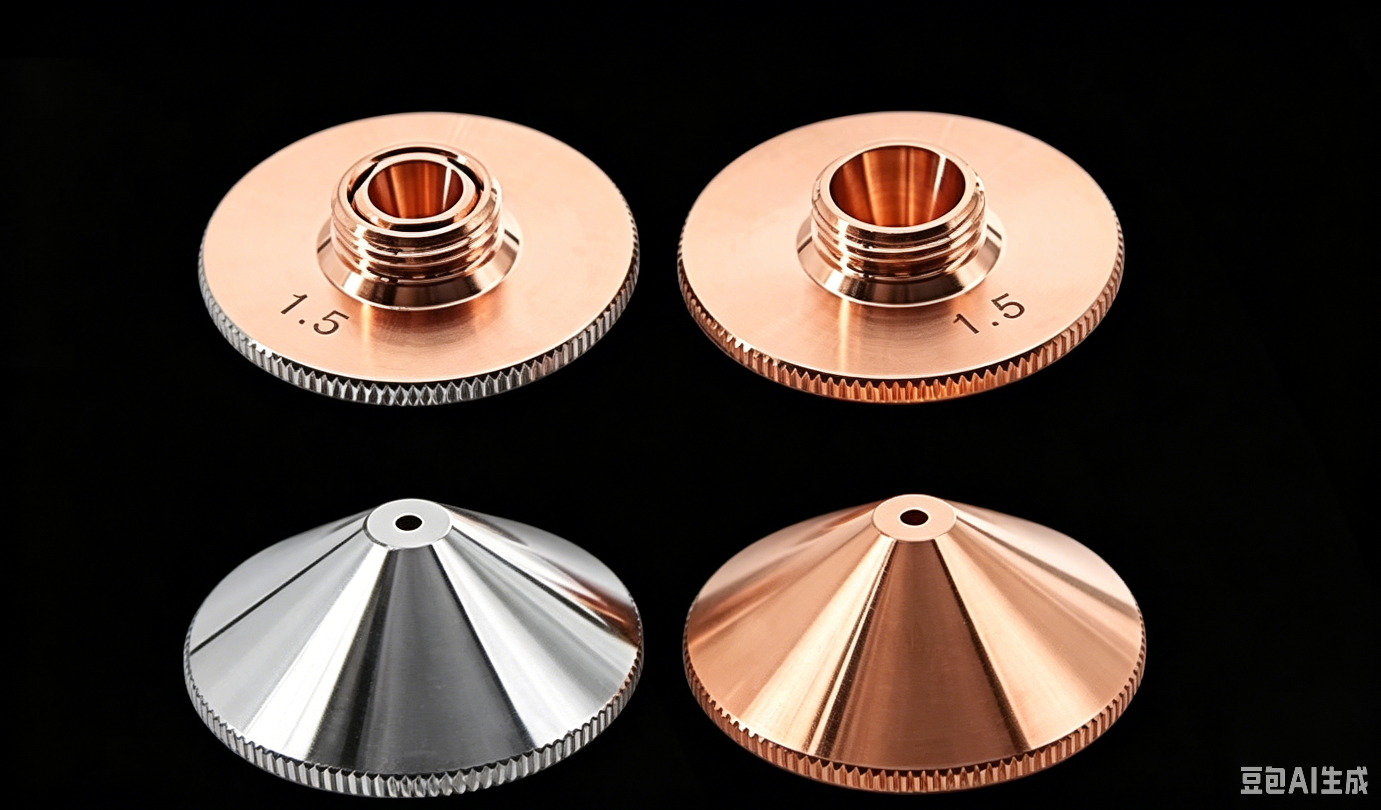 Laser purple copper nozzle